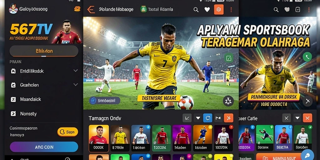 Tampilan gameplay menegangkan dari aplikasi Sportsbook 567TV.