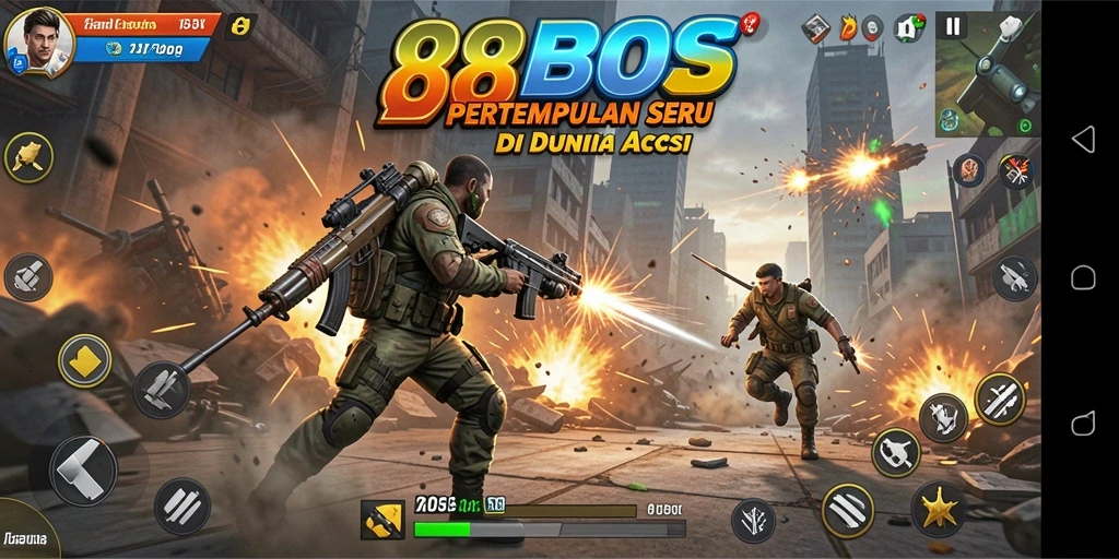 Screenshot gameplay 88BOS menampilkan aksi mendebarkan dan grafis yang menawan.