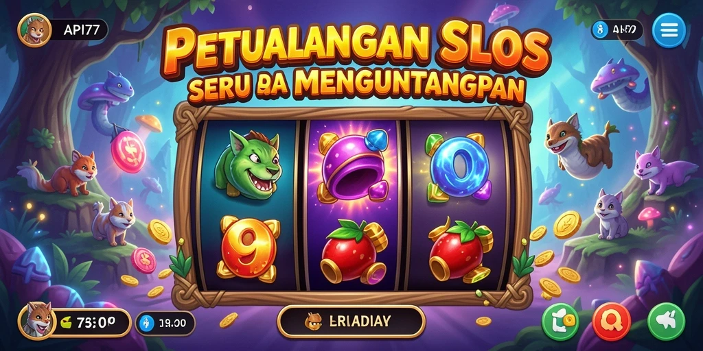 Tampilan gameplay Slot API77 yang menarik dan menghibur.