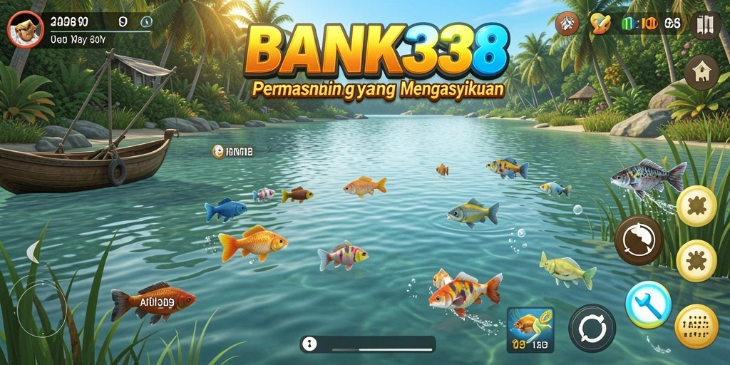 Gameplay memancing yang seru dan menggembirakan di BANK338.