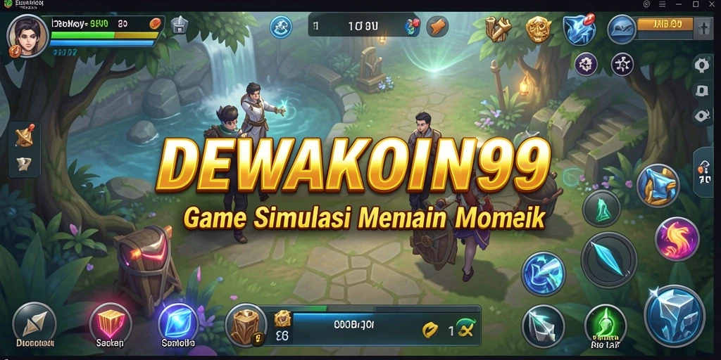 Screenshot DEWAKOIN99 menampilkan gameplay simulasi menarik yang penuh warna.