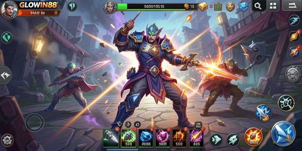 Tampilan gameplay GLOWIN88 yang menantang dan penuh strategi.