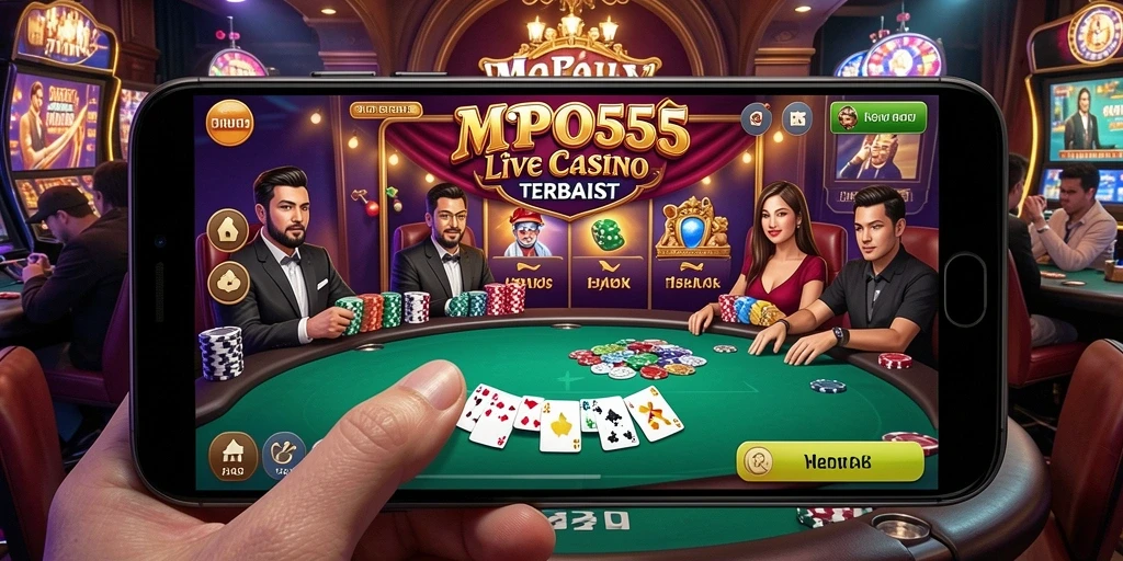 Tampilan gameplay Live Casino yang menarik dan interaktif di MPO555.