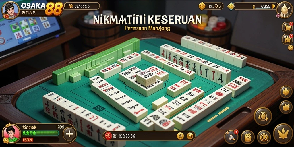 Tangkapan layar menunjukkan gameplay seru dari OSAKA88 Mahjong.