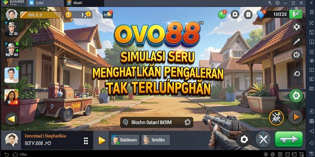Tangkapan layar utama OVO88 menampilkan pengalaman gameplay simulation yang menarik.