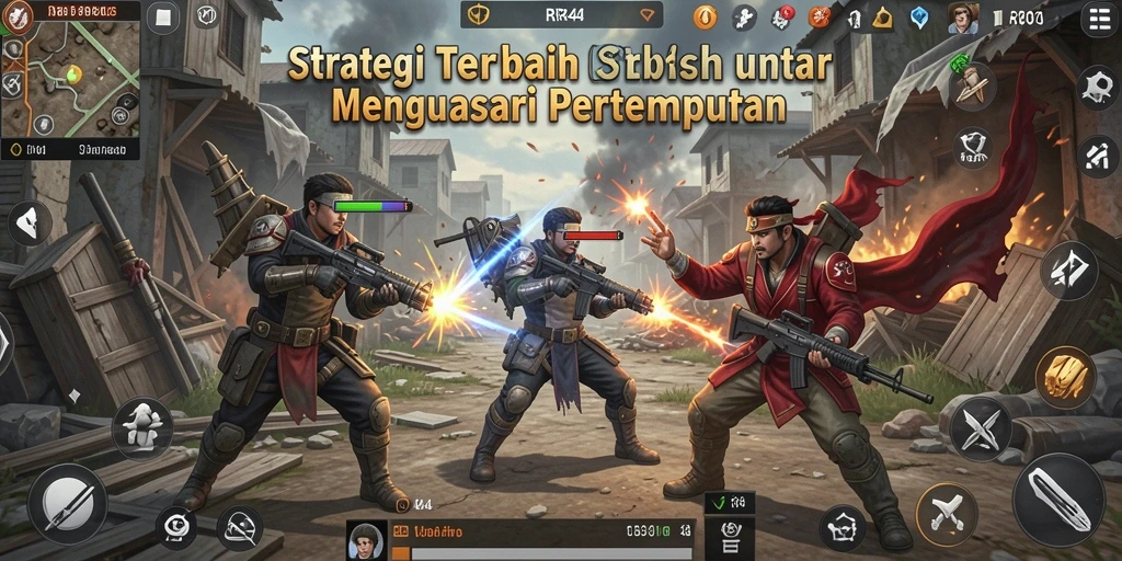 Tangkapan layar RR44 menampilkan dua pasukan berperang dalam pertempuran strategi.