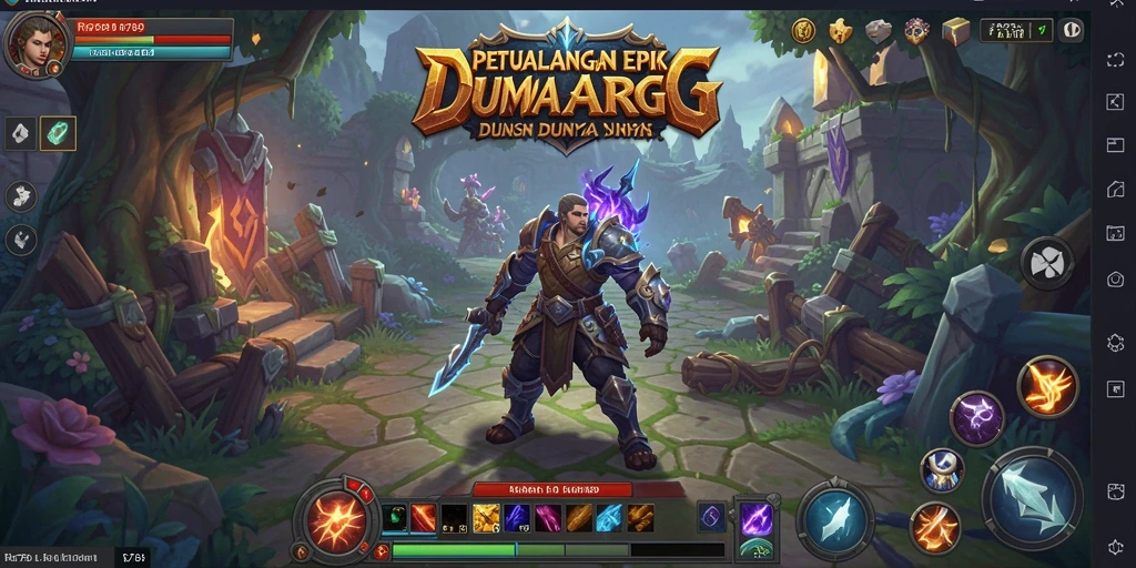 Screenshot gameplay RR789 menunjukkan aksi pertarungan mendebarkan dalam dunia ARPG.