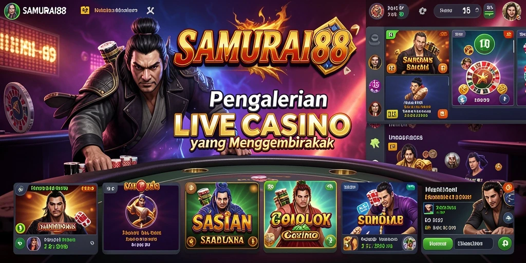 Tampilan gameplay Live Casino SAMURAI88 yang dinamis dan interaktif.