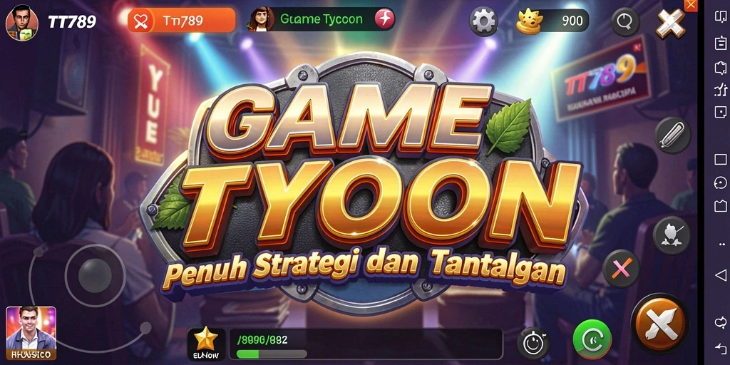 Screenshot gameplay TT789 dengan grafis yang menarik dan interaksi bisnis.
