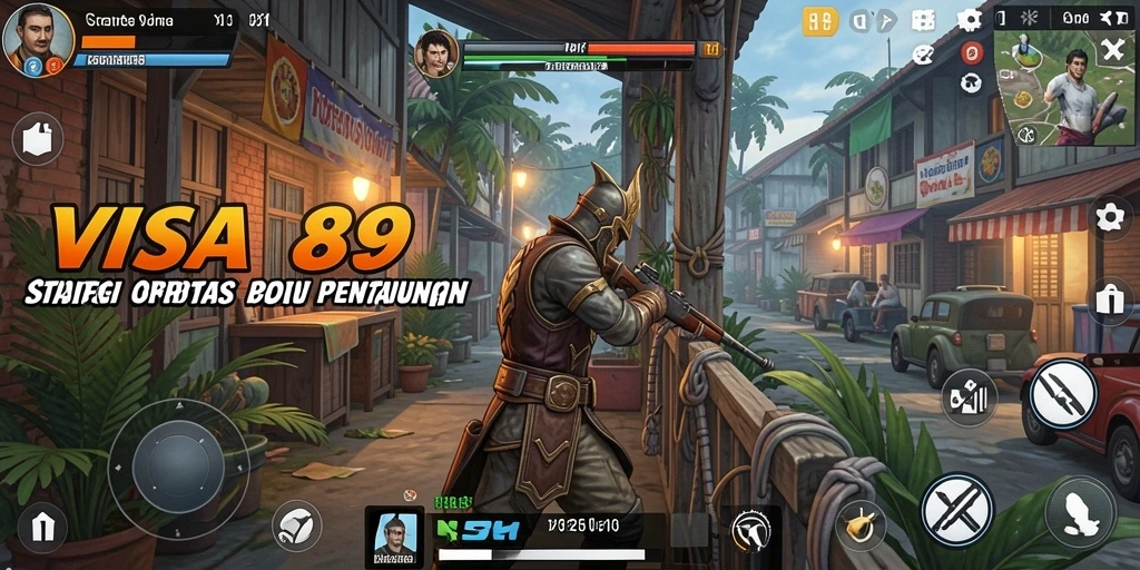 Screenshot menarik dari gameplay strategis VISA89.